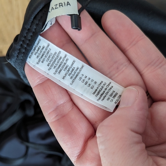 BCCG Maxazria Sheer Stripe Low Back One Piece Swimsuit - Picture 9 of 12